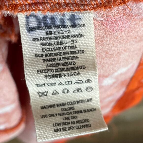 Free People Fake Love Animal Print Mini Dress Pumpkin Orange Open Back SZ Large - Picture 10 of 11